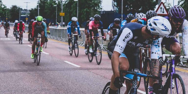 Case Study 0260 - Professional cyclist ride along a section of road.