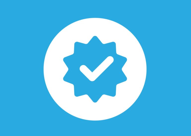 checkmark representative of verifying social media accounts