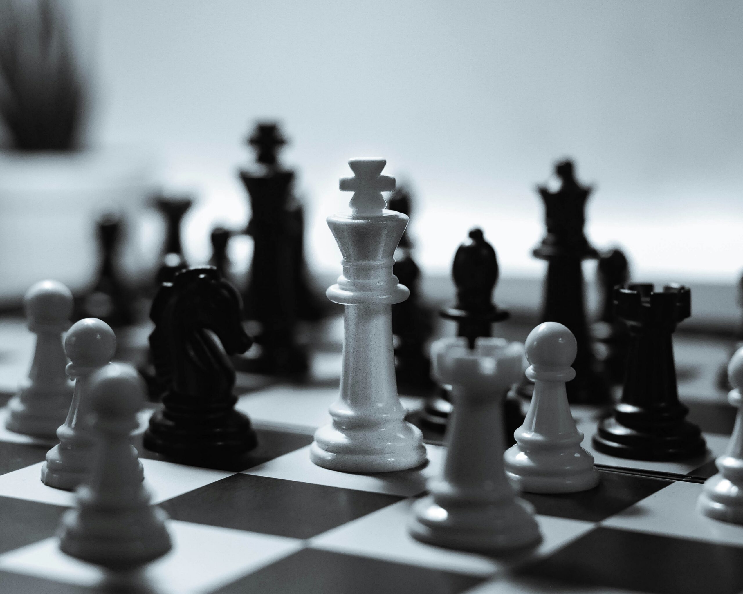 Chess board representative of strategic practice area alignment